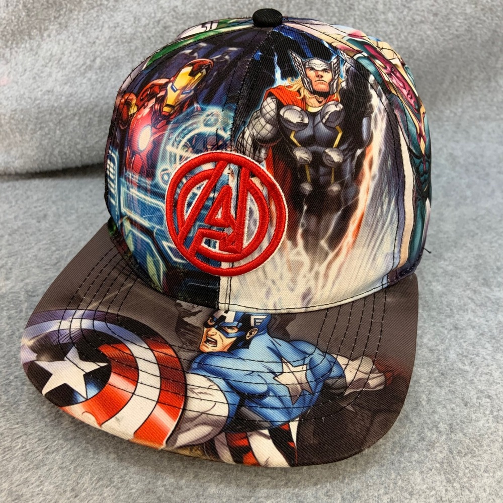 Marvel Avengers Kids Multi Marvel Snapback Hat All Over Print OSFM